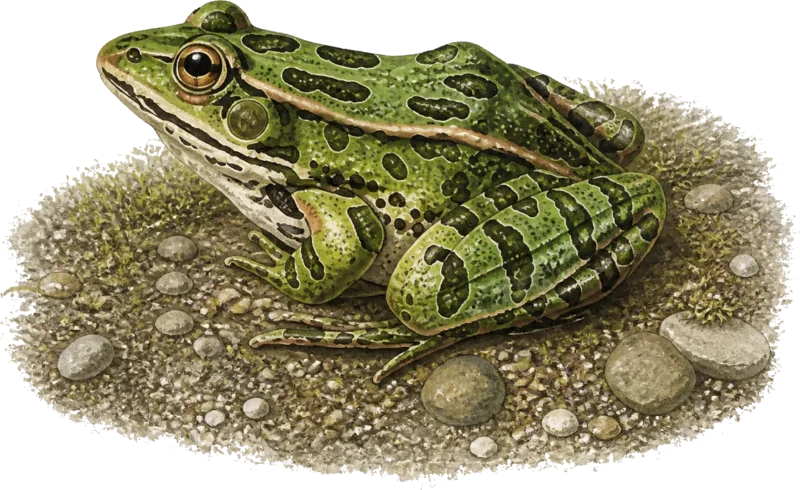 Northern Leopard Frog illustration